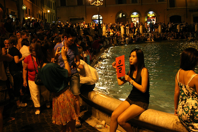 Rome, fontaine de Trévie.